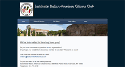 Desktop Screenshot of eastchesteritalianclub.com